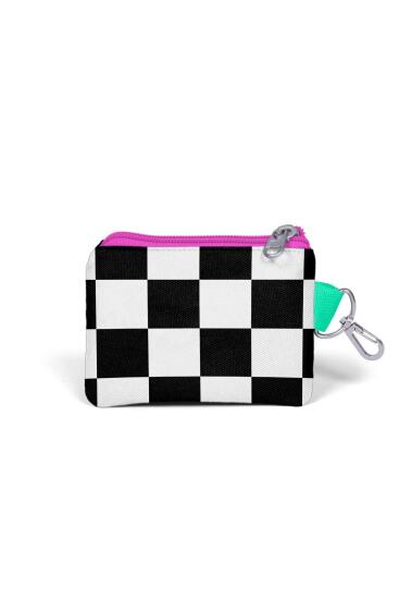 Coral High Kids Neon Pembe Dama Desenli Bozuk Para Çantası 21801 - 2