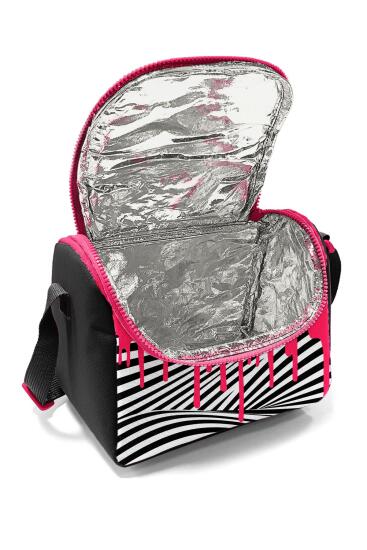 Coral High Kids Pembe Siyah Beyaz Desenli Thermo Beslenme Çantası 22778 - 4