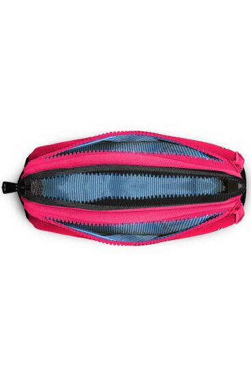 Coral High Kids Pembe Siyah Beyaz Desenli Üç Bölmeli Kalem Çantası 11178 - 4