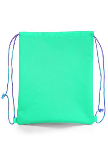 Coral High Kids Pembe Su Yeşili Avokado Desenli İpli Büzgülü Sırt Çantası 22695 - 3