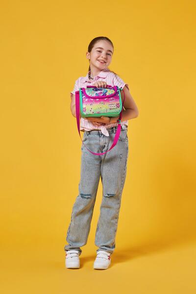 Coral High Kids Pembe Su Yeşili Flamingo Desenli Thermo Beslenme Çantası 11880 - 2
