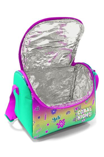 Coral High Kids Pembe Su Yeşili Flamingo Desenli Thermo Beslenme Çantası 11880 - 5