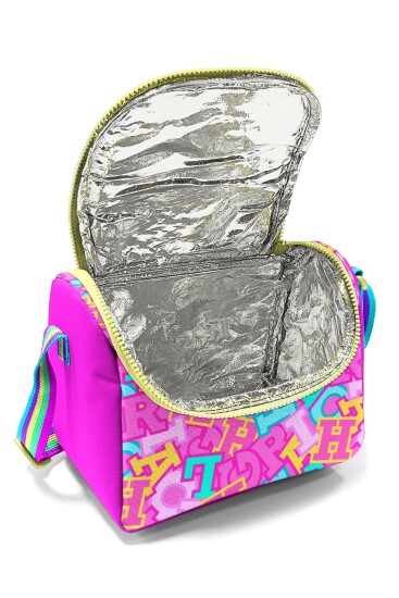 Coral High Kids Pembe Su Yeşili Harf Desenli Thermo Beslenme Çantası 37141 - 4