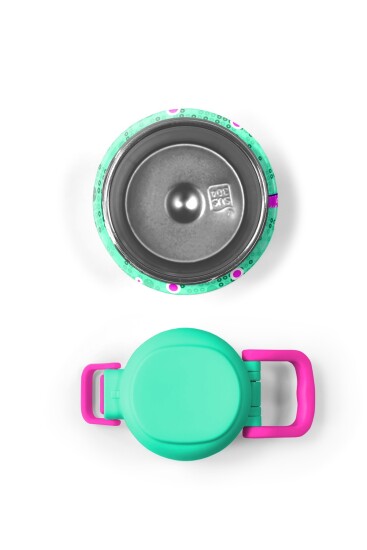 Coral High Kids Pembe Su Yeşili Kedi Desenli Pipetli ve Direkt İçim Çelik Termos 500 ml 31806 - 8