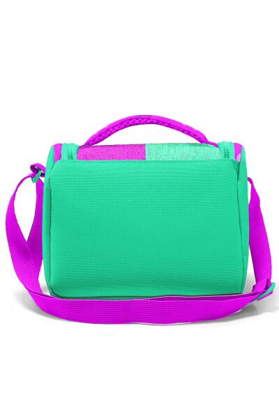 Coral High Kids Pembe Su Yeşili Kedi Desenli Thermo Beslenme Çantası 11854 - 3