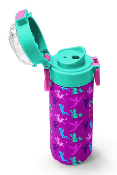 Coral High Kids Pembe Su Yeşili Peri Desenli Pipetli ve Direkt İçim Çelik Termos 500 ml 31900 - 6