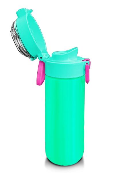 Coral High Kids Pembe Su Yeşili Pipetli ve Direkt İçim Çelik Termos 500 ml 31825 - 6