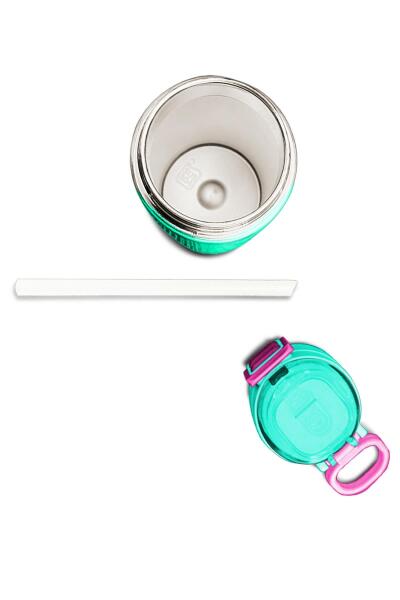 Coral High Kids Pembe Su Yeşili Pipetli ve Direkt İçim Çelik Termos 500 ml 31825 - 7
