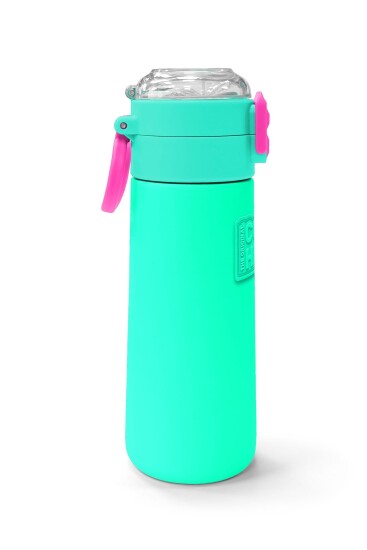 Coral High Kids Pembe Su Yeşili Pipetli ve Direkt İçim Çelik Termos 500 ml 31825 - 2