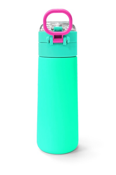 Coral High Kids Pembe Su Yeşili Pipetli ve Direkt İçim Çelik Termos 500 ml 31825 - 4