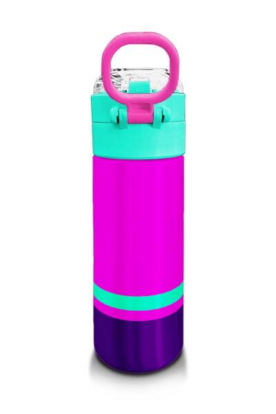 Coral High Kids Pembe Su Yeşili Pipetli ve Direkt İçim Çelik Termos 500 ml 31829 - 3