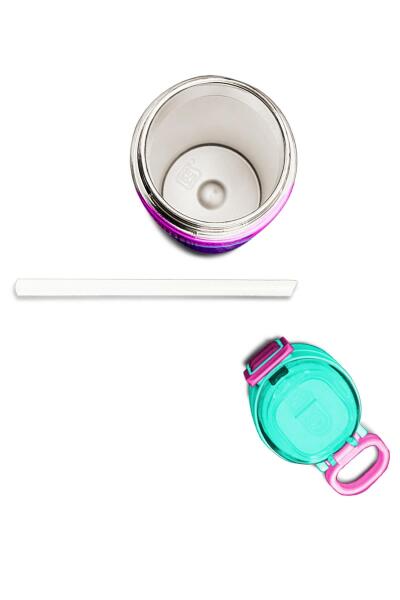 Coral High Kids Pembe Su Yeşili Pipetli ve Direkt İçim Çelik Termos 500 ml 31829 - 7