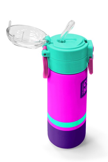 Coral High Kids Pembe Su Yeşili Pipetli ve Direkt İçim Çelik Termos 500 ml 31829 - 5