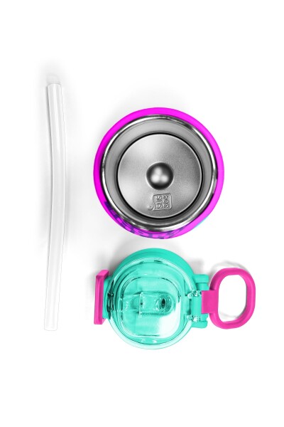 Coral High Kids Pembe Su Yeşili Pipetli ve Direkt İçim Çelik Termos 500 ml 31829 - 7