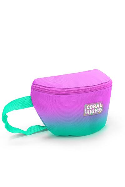 Coral High Kids Pembe Su Yeşili Renk Geçişli Bel Çantası 11556 - 2