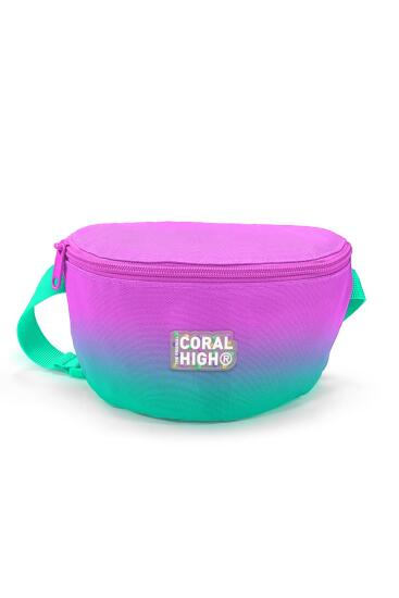 Coral High Kids Pembe Su Yeşili Renk Geçişli Bel Çantası 11556 - CORAL HIGH