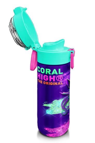 Coral High Kids Pembe Su Yeşili Unicorn Desenli Pipetli ve Direkt İçim Çelik Termos 500 ml 31959 - 6