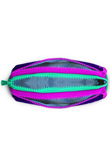 Coral High Kids Pembe Su Yeşili Unicorn Desenli Üç Bölmeli Kalem Çantası 22058 - 4