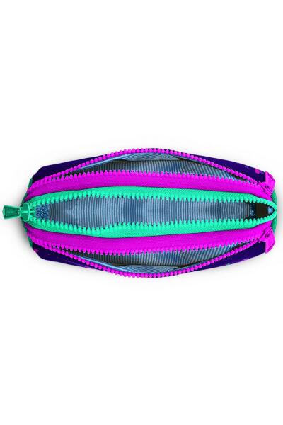 Coral High Kids Pembe Su Yeşili Unicorn Desenli Üç Bölmeli Kalem Çantası 22058 - 4