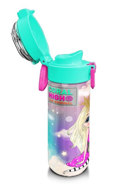 Coral High Kids Pembe Su Yeşili Unicornlu Desenli Pipetli ve Direkt İçim Çelik Termos 500 ml 31940 - 6