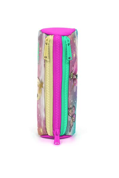 Coral High Kids Pembe Su Yeşili Unicornlu Kız Desenli Üç Bölmeli Kalem Çantası 22033 - 2