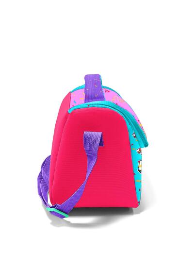 Coral High Kids Pembe Turkuaz K-Pop Desenli Thermo Beslenme Çantası 12788 - 2