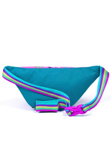 Coral High Kids Pembe Turkuaz Kulaklık Paten Desenli Bel Çantası 11506 - 3