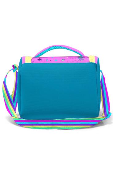 Coral High Kids Pembe Turkuaz Kulaklık Paten Desenli Çekçekli 3'lü Çanta Seti SET0123954 - 5