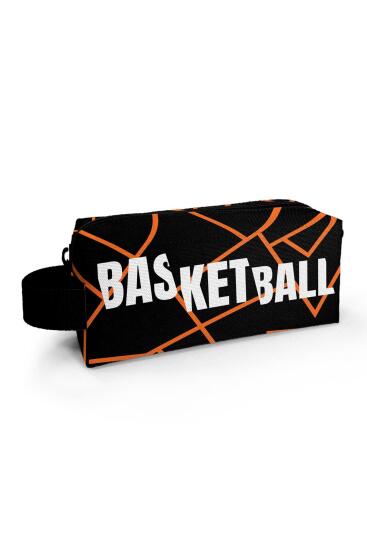 Coral High Kids Turuncu Siyah Basketbol Kalem Çantası 22079 