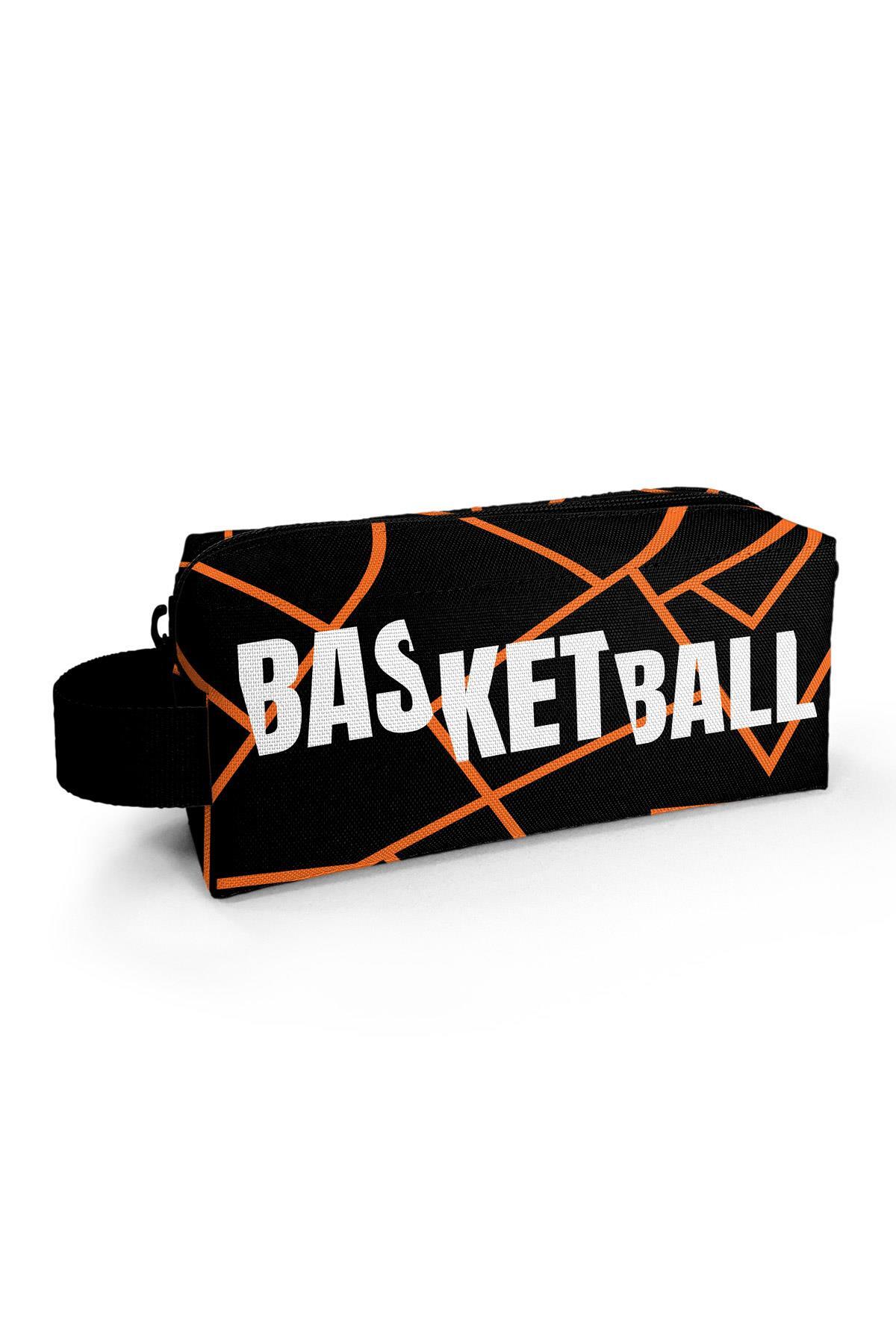 Coral High Kids Turuncu Siyah Basketbol Kalem Çantası 22079
