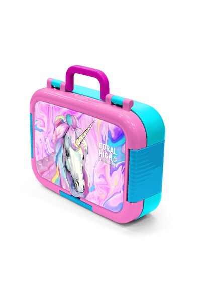 Coral High Kids Pembe Unıcorn Desenli Paslanmaz Çelik Beslenme Kabı 39168 - 4