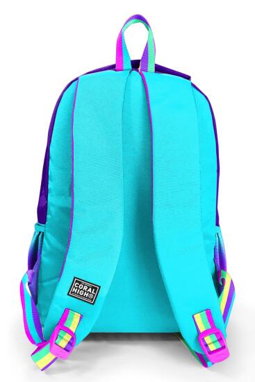 Coral High Kids Rainbow Fermuarlı Mor 3’lü Okul Çanta Seti SET0123662 - 5