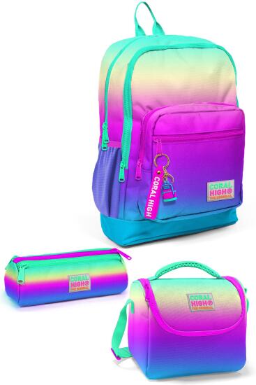 Coral High Kids Renk Geçişli 3’lü Okul Çanta Seti SET0123710 