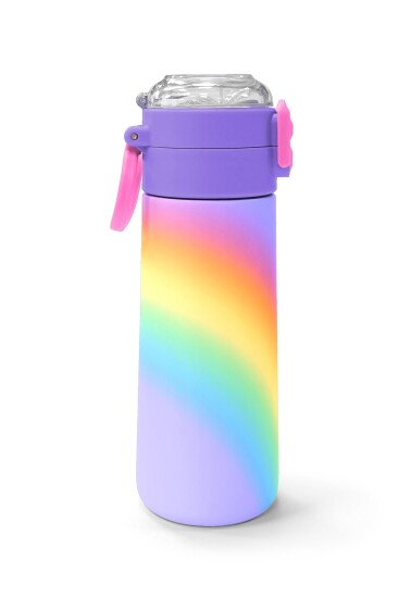 Coral High Kids Renk Geçişli Desenli Pipetli ve Direkt İçim Çelik Termos 500 ml 31863 - 2