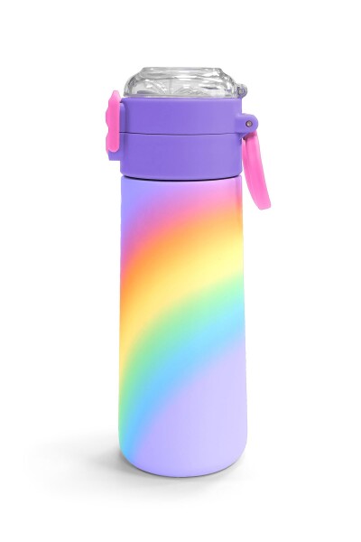 Coral High Kids Renk Geçişli Desenli Pipetli ve Direkt İçim Çelik Termos 500 ml 31863 - 3