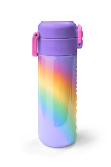 Coral High Kids Renk Geçişli Desenli Pipetli ve Direkt İçim Çelik Termos 500 ml 31863 - 5