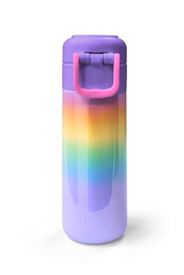 Coral High Kids Renk Geçişli Desenli Pipetli ve Direkt İçim Çelik Termos 500 ml 31863 - 7