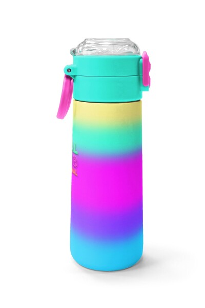 Coral High Kids Renk Geçişli Desenli Pipetli ve Direkt İçim Çelik Termos 500 ml 31924 - 2