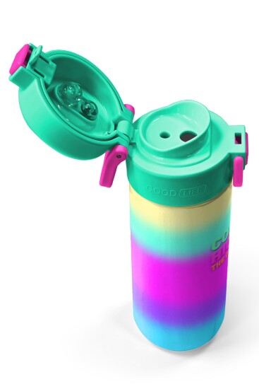 Coral High Kids Renk Geçişli Desenli Pipetli ve Direkt İçim Çelik Termos 500 ml 31924 - 3