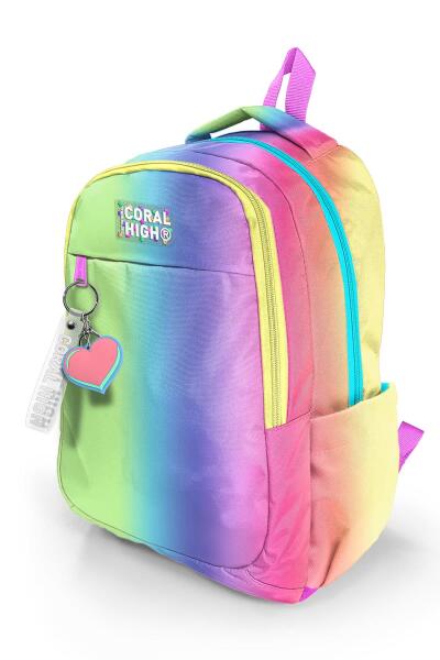 Coral High Kids Renk Geçişli Desenli Üç Bölmeli Okul Sırt Çantası 23668 - 6
