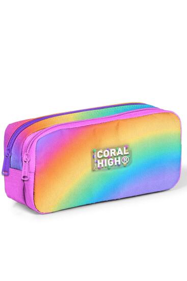 Coral High Kids Renk Geçişli İki Bölmeli Kalem Çantası 12116 