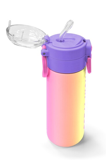 Coral High Kids Renk Geçişli Pipetli ve Direkt İçim Çelik Termos 500 ml 31868 - 5