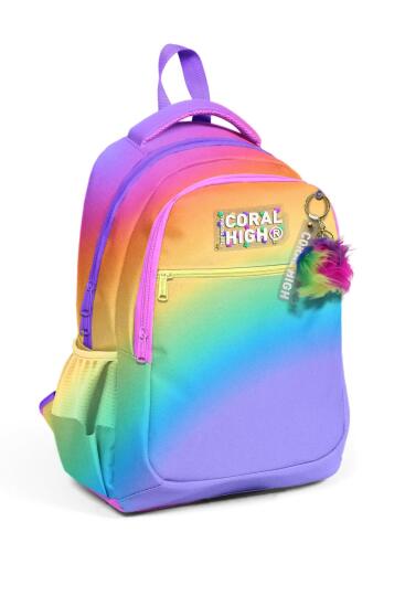 Coral High Kids Renk Geçişli Üç Bölmeli Okul Sırt Çantası 14425 - Coral High KIDS