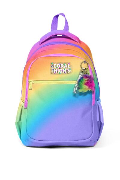 Coral High Kids Renk Geçişli Üç Bölmeli Okul Sırt Çantası 14425 - 5