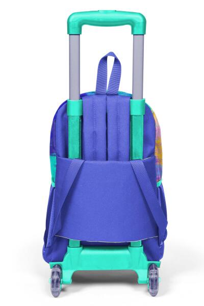 Coral High Kids Renkli Airbrush Desenli Üç Bölmeli Çekçekli Okul Sırt Çantası 23938 - 3