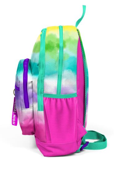 Coral High Kids Renkli Batik Desenli Dört Bölmeli Okul Sırt Çantası 23739 - 9