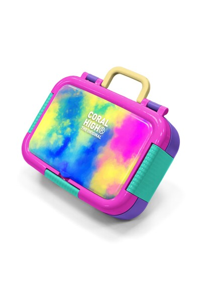 Coral High Kids Renkli Batik Desenli Paslanmaz Çelik Beslenme Kabı 39265 - 1