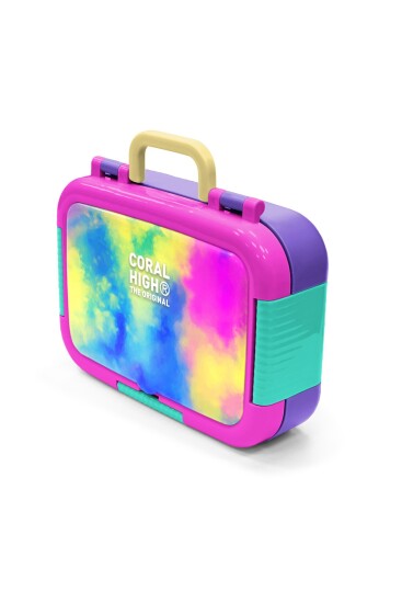 Coral High Kids Renkli Batik Desenli Paslanmaz Çelik Beslenme Kabı 39265 - 4