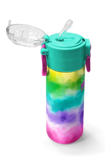 Coral High Kids Renkli Batik Desenli Pipetli ve Direkt İçim Çelik Termos 500 ml 31944 - 5