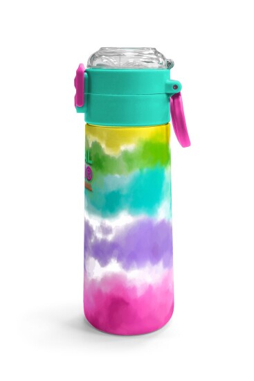 Coral High Kids Renkli Batik Desenli Pipetli ve Direkt İçim Çelik Termos 500 ml 31944 - 3